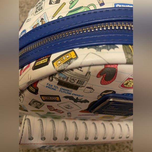 Loungefly the Office Dunder Mifflin Mini Backpack Rare HTF - Picture 10 of 16
